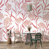 Seamless floral wallpaper design for tranquil interiors