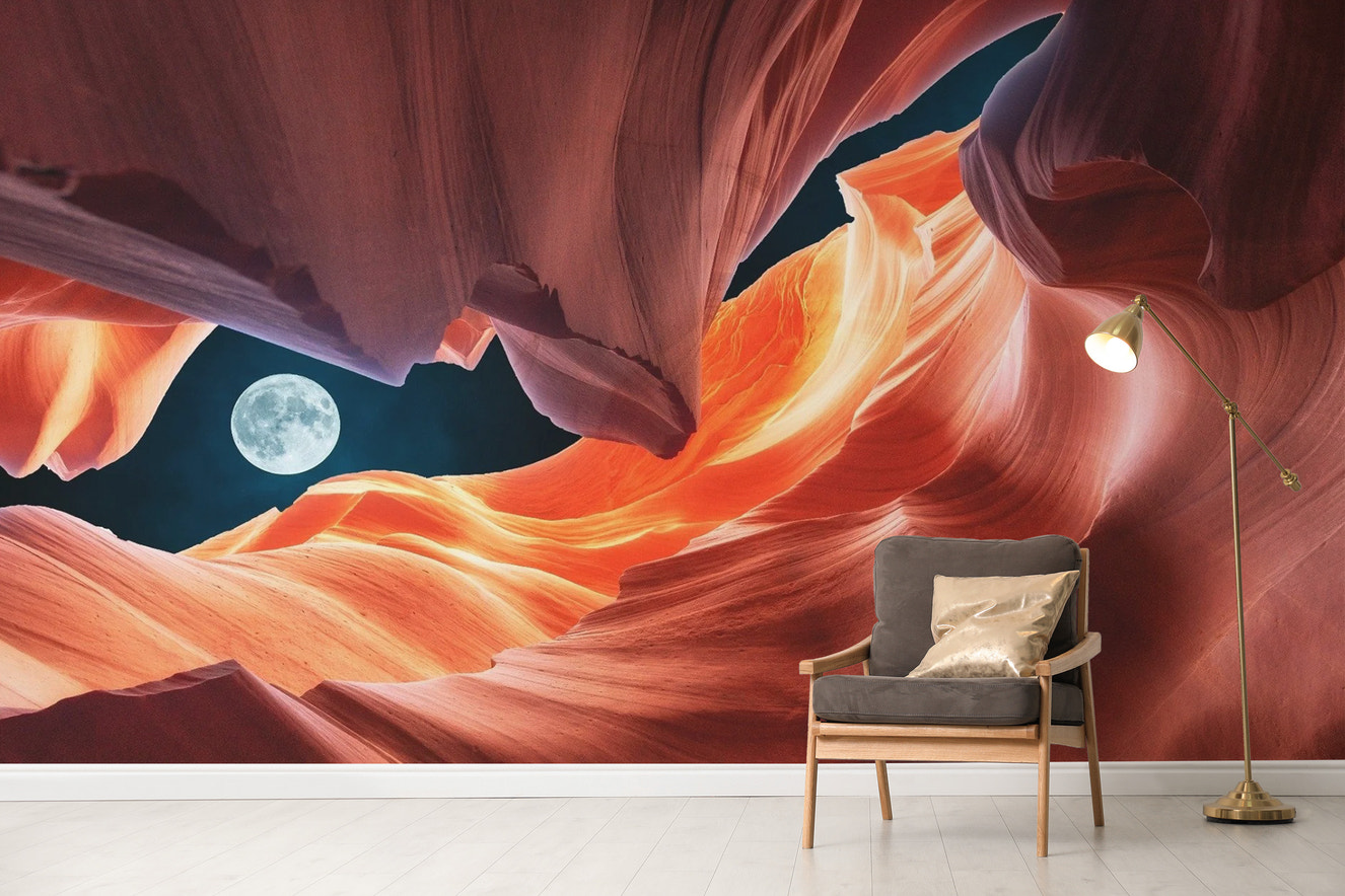 Vibrant Antelope Canyon Wallpaper for walls
