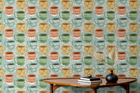 Coffee-themed murals for cozy spaces
