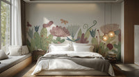 Watercolour Wildflower Wall Mural - Giffywalls