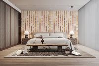 Cozy textured wallpaper with intricate geometric designs