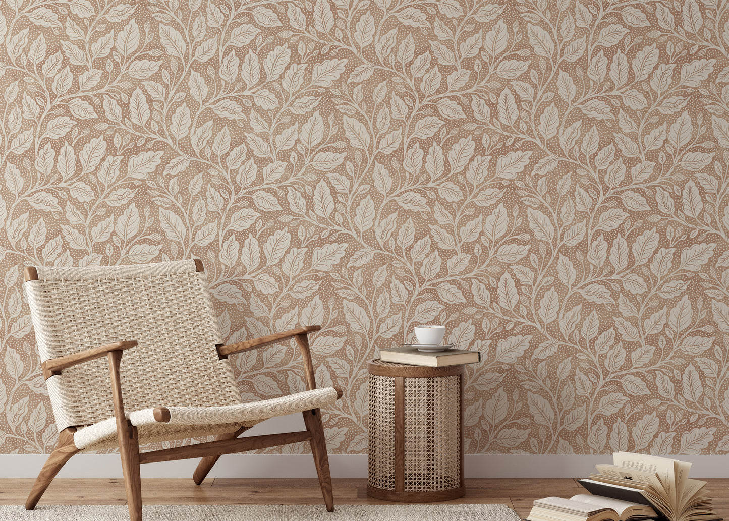 Brown Budding Branches Wallpaper⁠