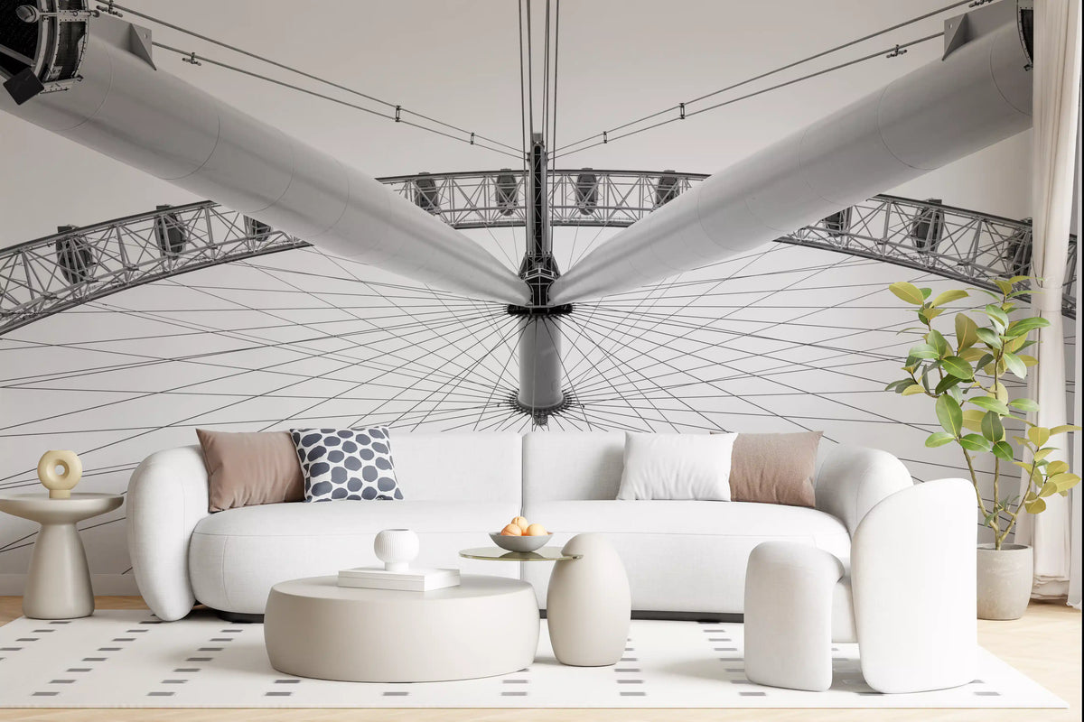 Architectural Steel Symmetry Wall Mural