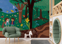 Forest Tales Wall Mural - Giffywalls