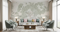 Serene Woodland Sketch Wall Mural