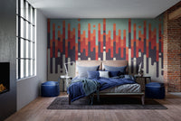 Bold abstract wallpaper with a retro design.