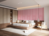 Soft Pink Wood Panel Wallpaper Mural - Giffywalls