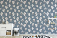 Charming owl mural with a soft theme
