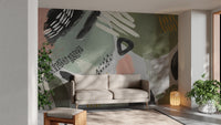 Add modern elegance to living rooms with Modernist Echoes Mural