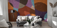 Add artistic charm to living rooms with Bohemian Chic Wallpaper