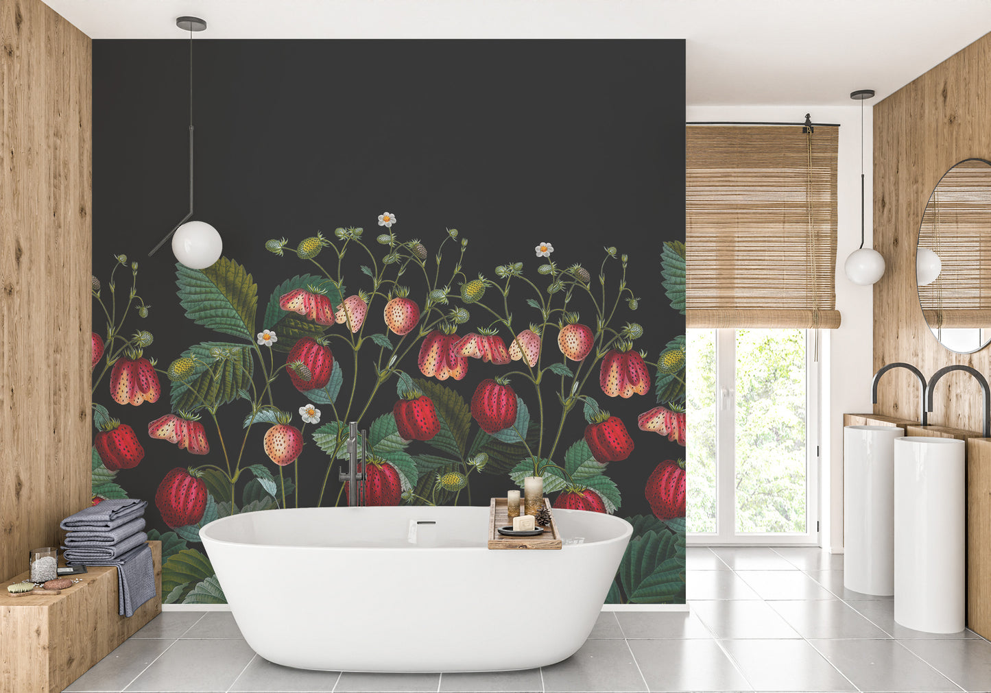 Harmonious palette of natural greens.

