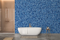 Delicate blue bird wall design

