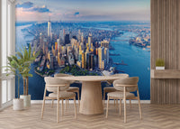 Manhattan Skyline Aerial View Wall Mural - Giffywalls