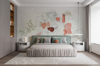 Watercolor ethereal wallpaper mural for modern walls