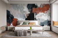 Brushstroke Art Wallpaper for Renters