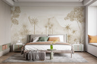 Sepia Forest Wallpaper Mural