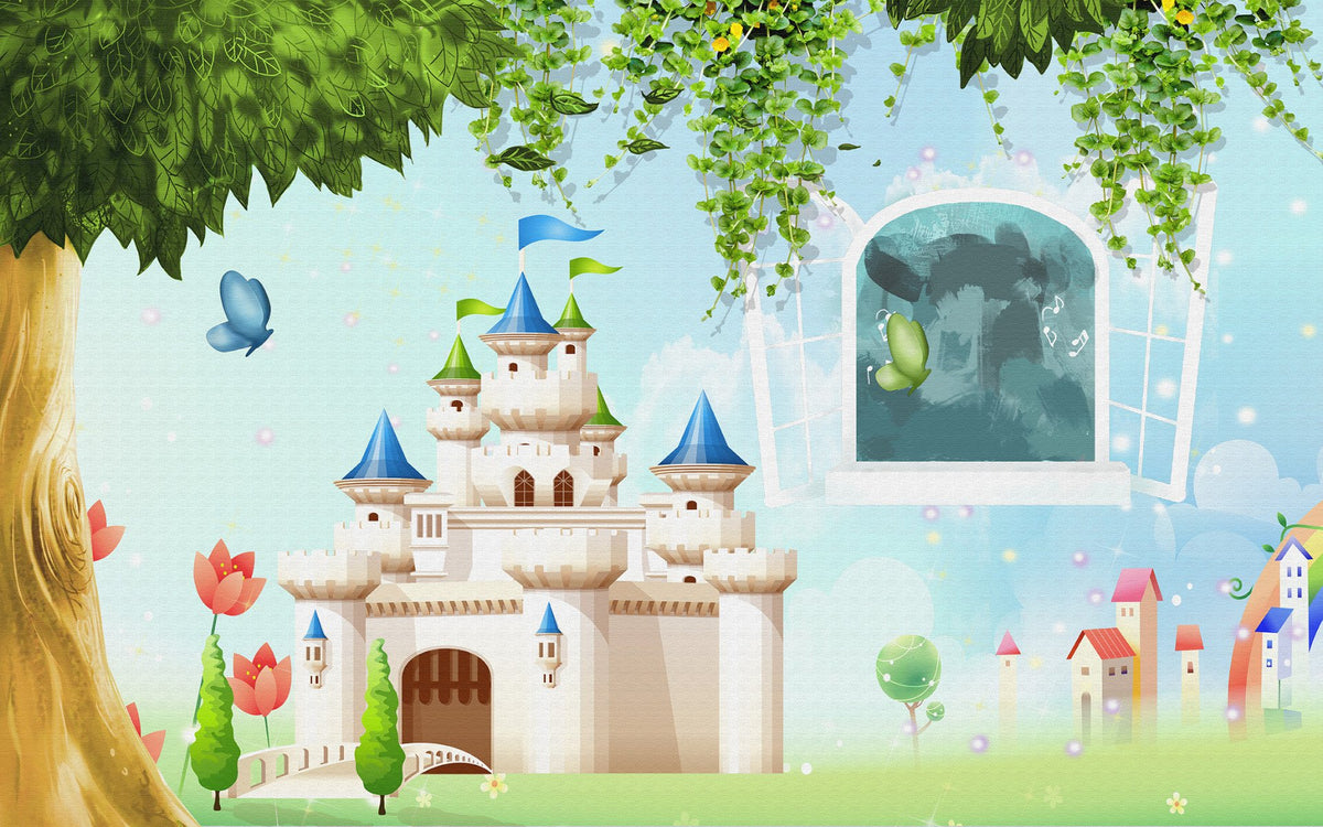 Princess Castle Wallpaper Mural in your room