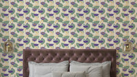 Lotus Reverie wallpaper with soft floral illustration

