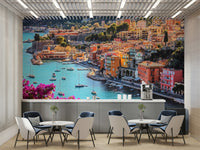 Coastal dreamscape mural for tranquil interior design

