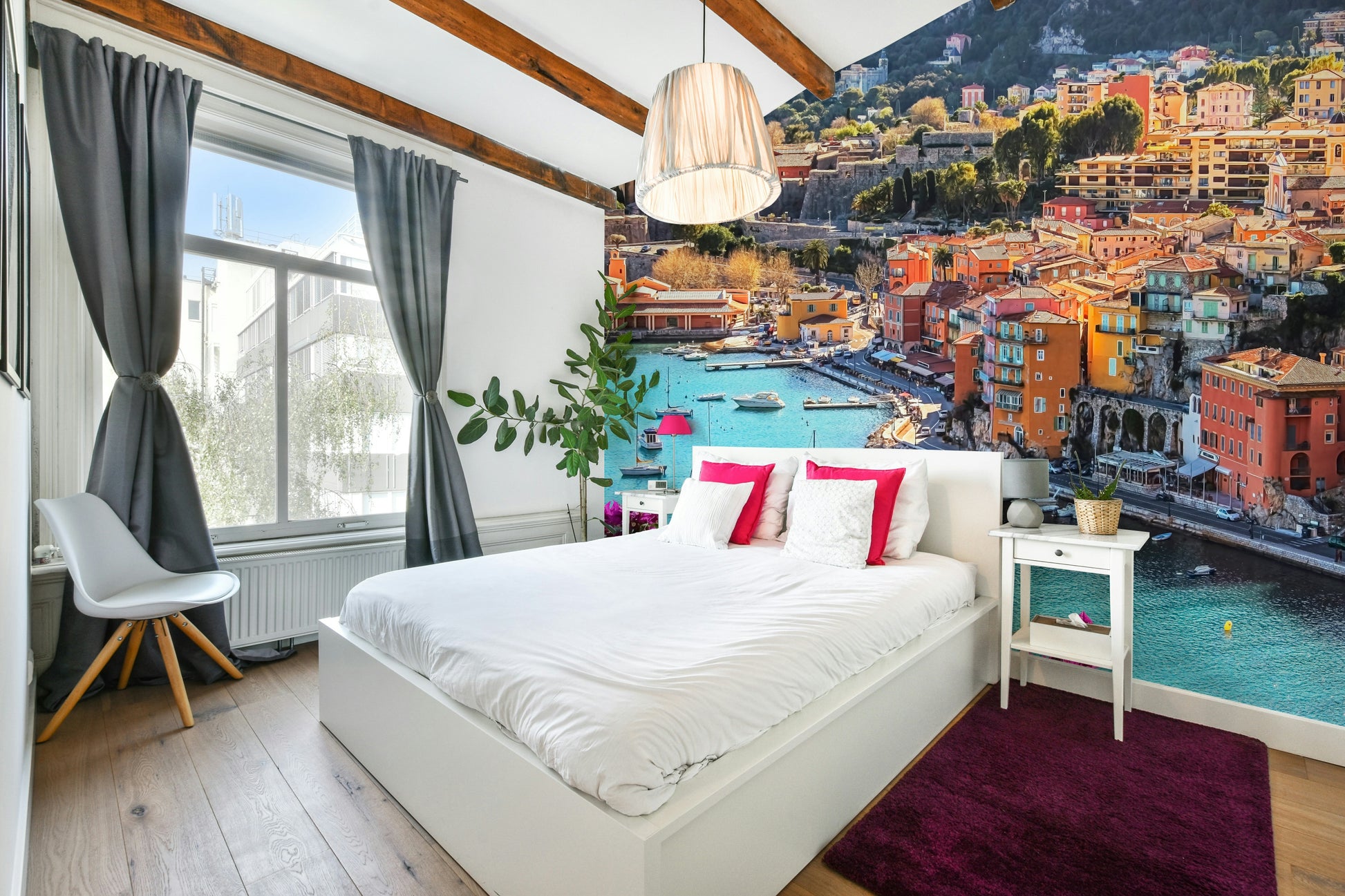 Elegant Mediterranean wallpaper for bedrooms and lounges

