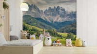 Peel and stick Dolomites mural for serene interiors

