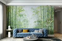 Peaceful bamboo wallpaper for walls with natural elegance

