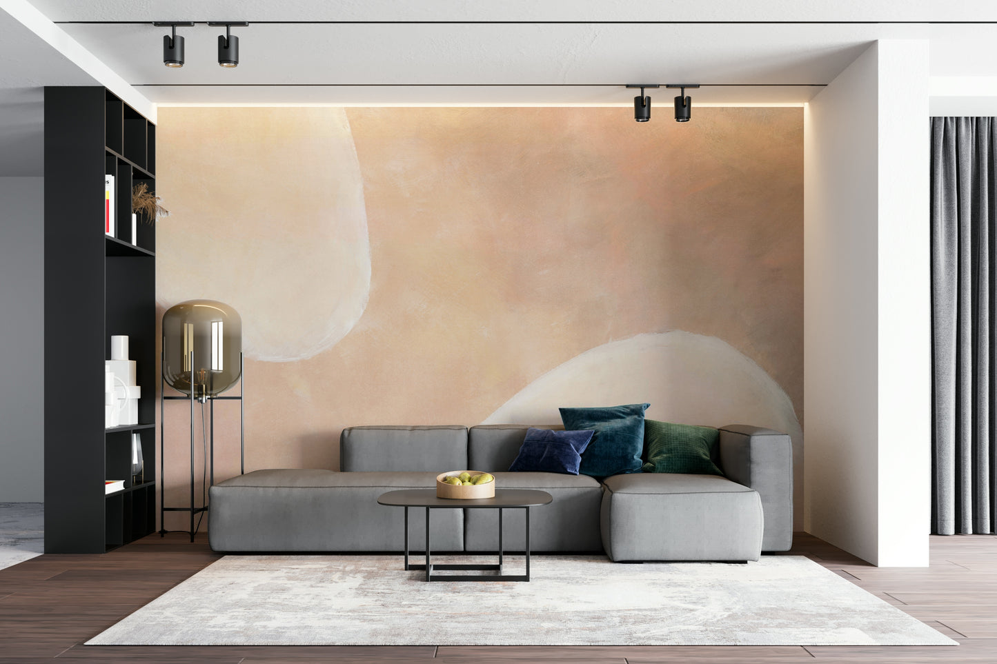 Beige and cream abstract wall art

