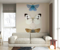British countryside butterfly mural for serene interiors

