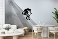 Leather jacket and bike-inspired biker wallpaper for rooms