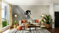 Edgy biker wallpaper design for a man cave or garage