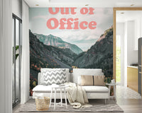 Colorful forest and hill wallpaper

