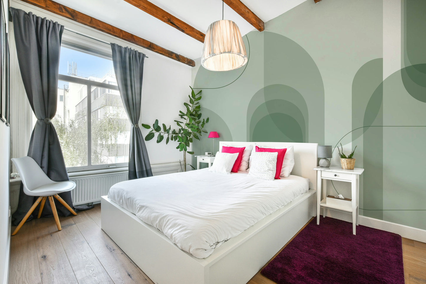 Modern abstract arch wallpaper print

