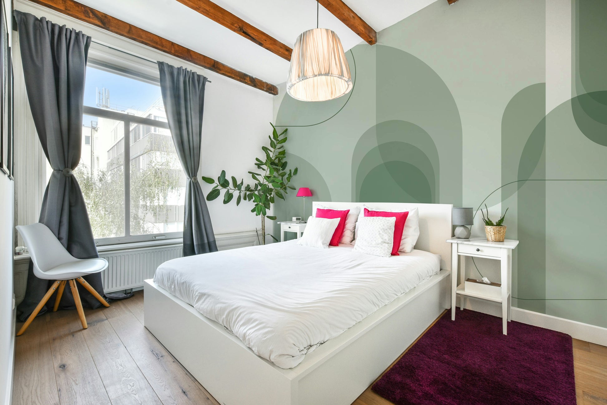 Modern abstract arch wallpaper print

