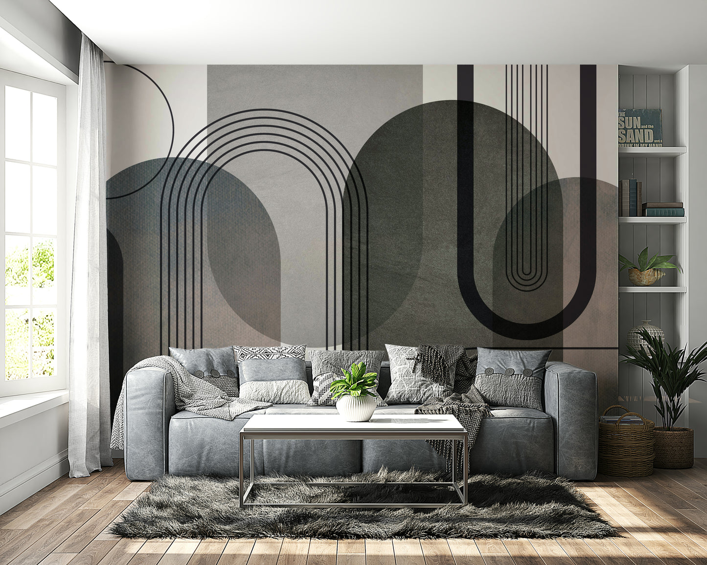 Muted abstract pattern for wall décor

