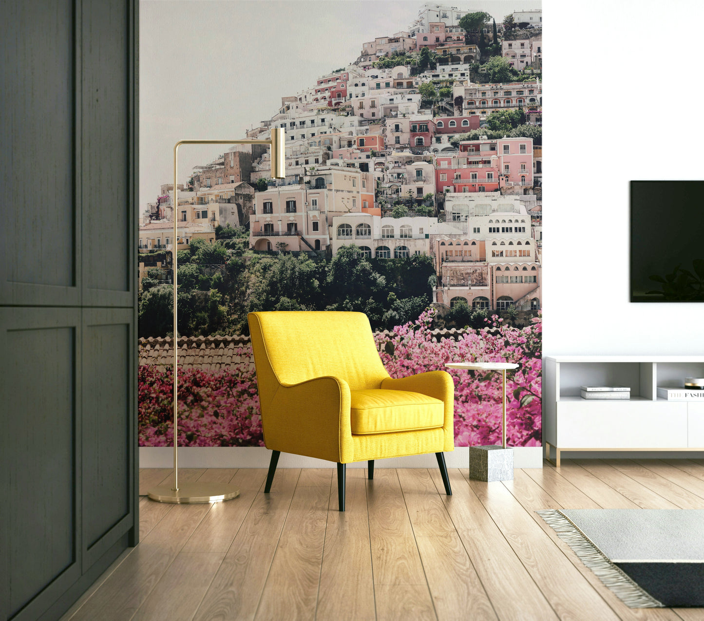 Mediterranean-style Positano wallpaper for walls

