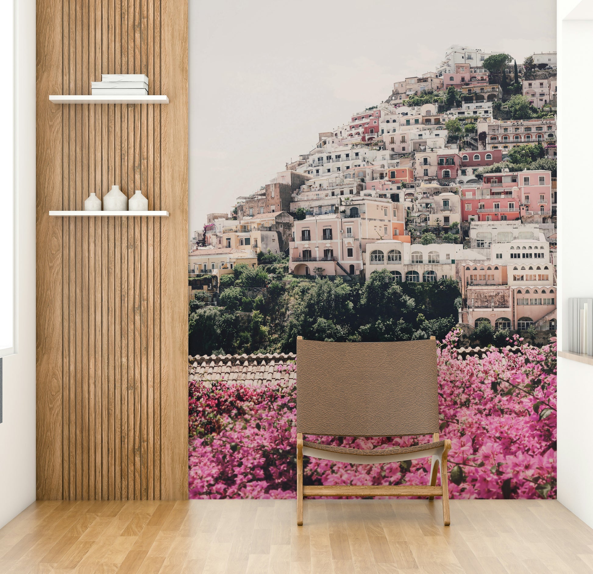 Vibrant wallpaper featuring the beauty of Positano

