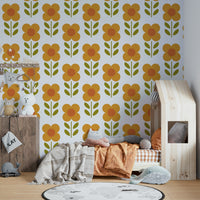 Bold daisy flower wallpaper for walls

