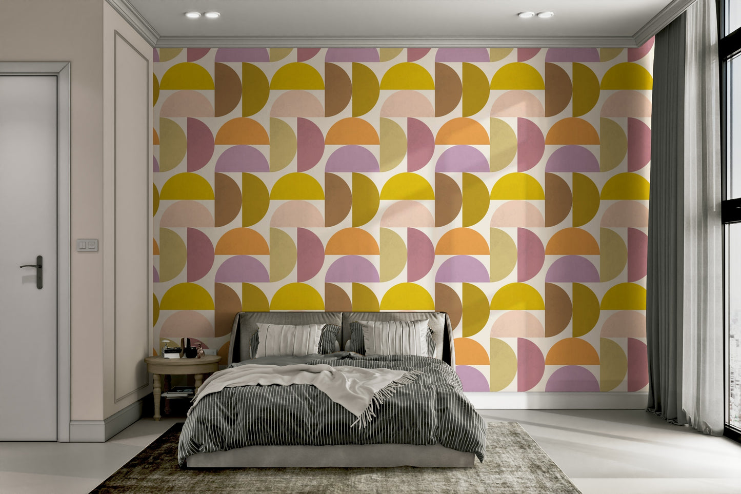 Mid-Century Modern Hues Wallpaper⁠