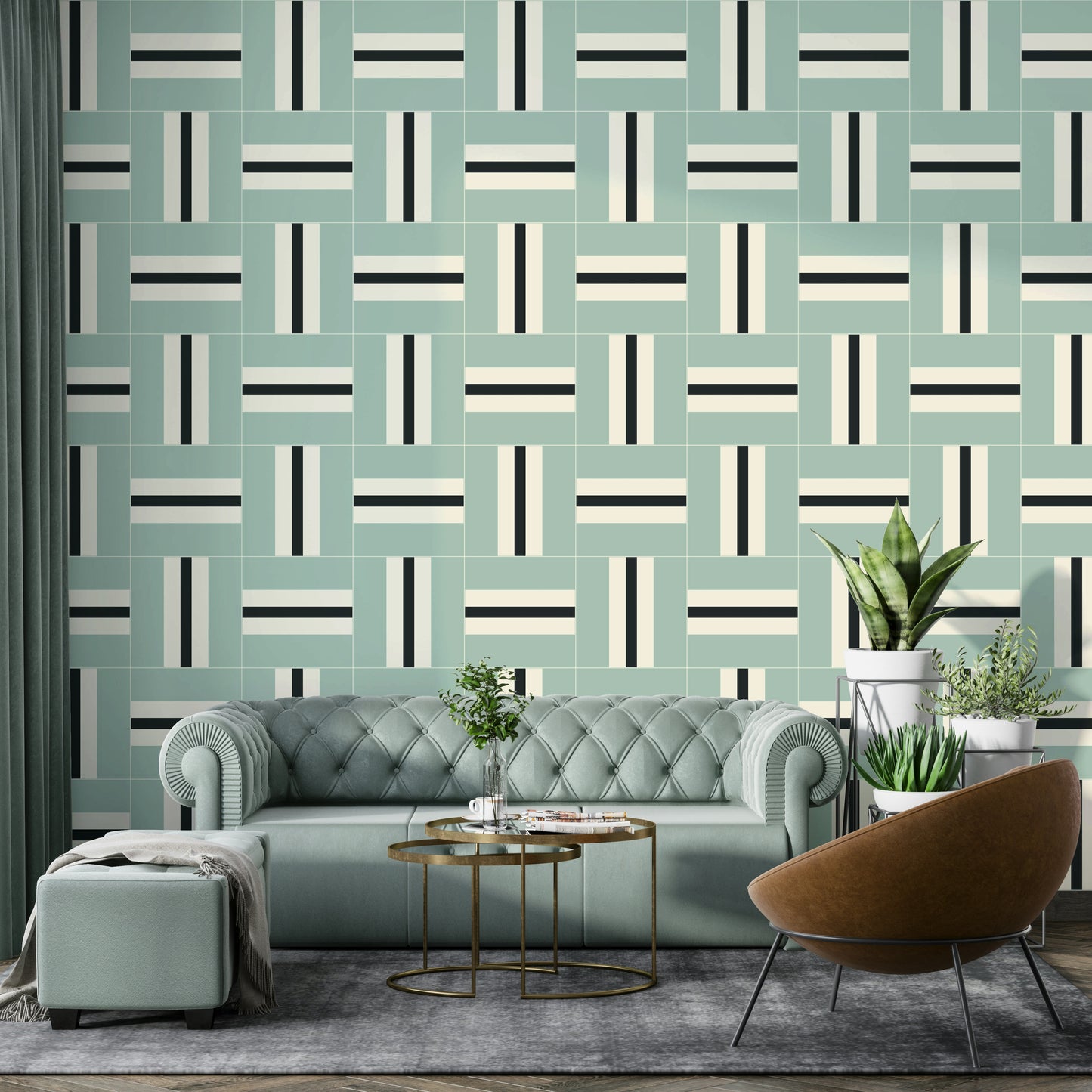 Serene Stripes Wallpaper⁠