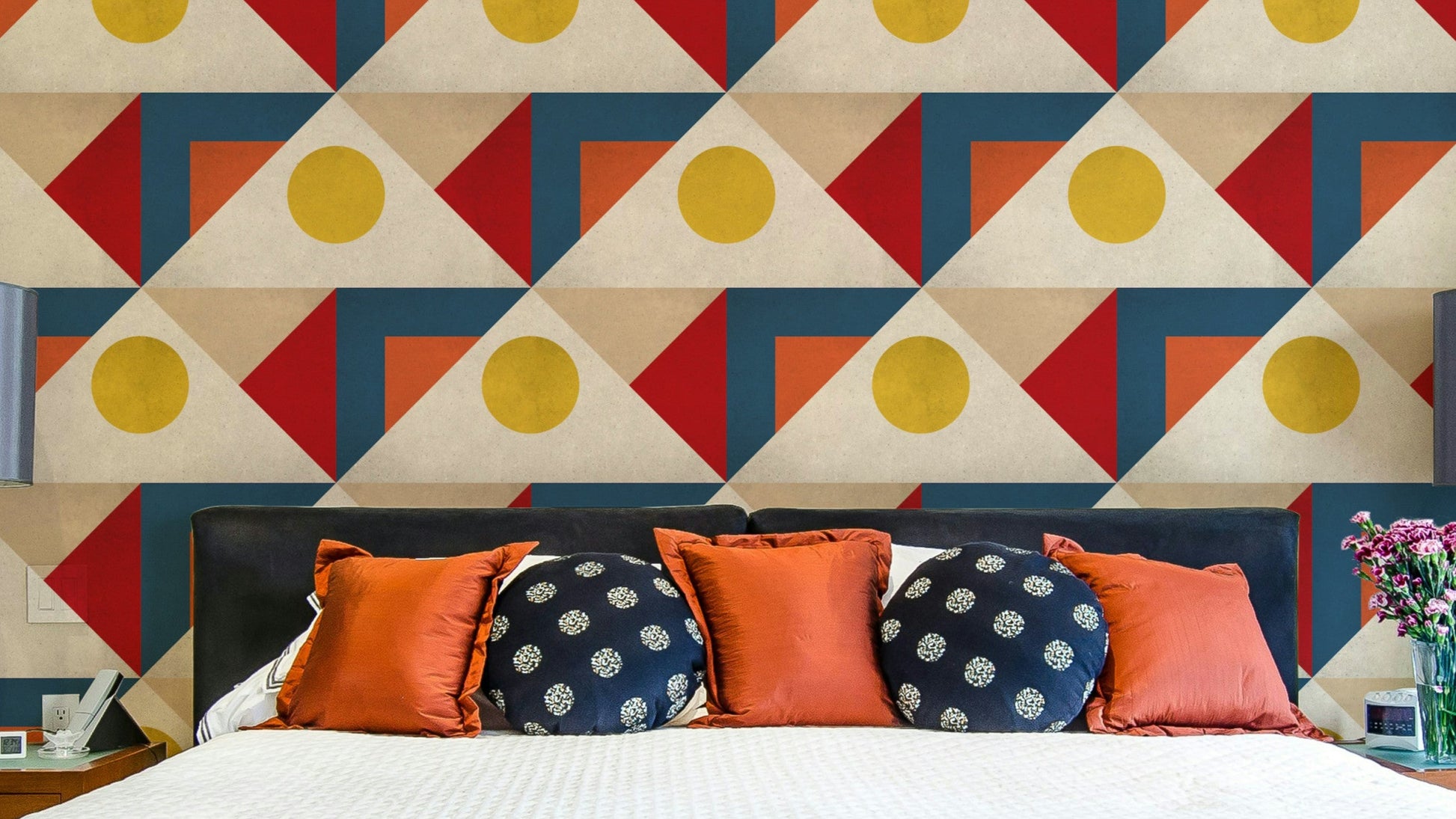 Elegant Geometric Harmony wallpaper with balanced patterns

