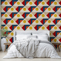 Geometric Harmony wallpaper with a balanced and modern look

