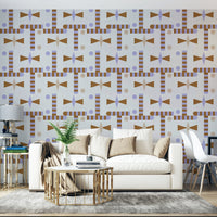 Brown and lavender modern wall wallpaper

