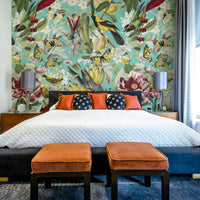 Nature-inspired vintage wall covering

