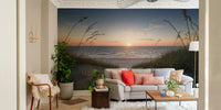 Shoreline path wall mural design

