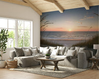 Beach trail scenic wallpaper mural

