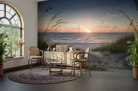 Peaceful coastal path wall mural

