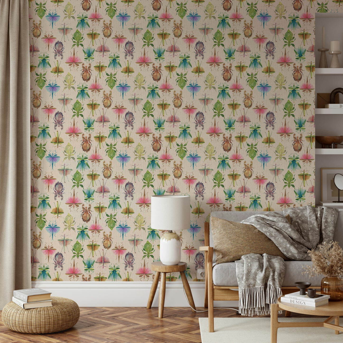In Plain Sight: Stick & Leaf Insects in Camouflage Wallpaper⁠