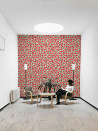 Juno Welcoming Walls pink floral wallpaper for warm rooms

