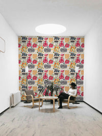 Kitchen wallpaper featuring Mediterranean dish prep

