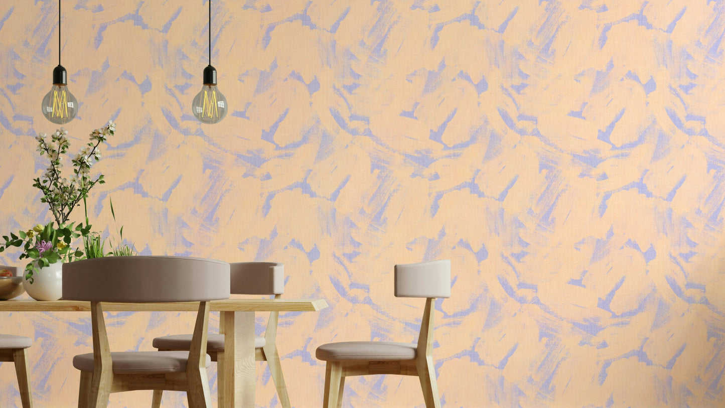 Powder Pink Abstract Brushstroke Wallpaper⁠